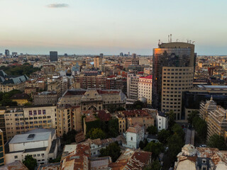 View of city Bucharest, Romania