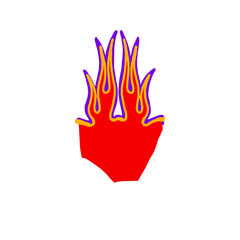 Obraz premium illustration of a fire