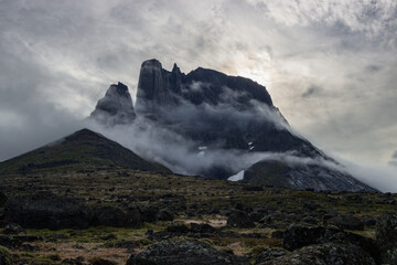 View of Ulamertorsuaq mountain and surrounding area in Tasermiut fjord (South Greenland)	