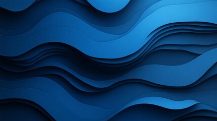 Obraz premium Abstract Blue Wave Layers