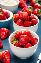 strawberries in a bowl