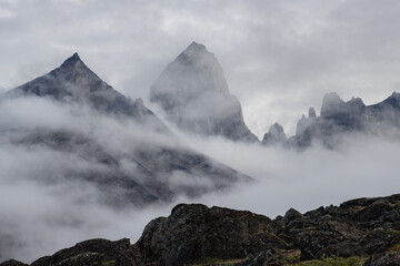 View of Ulamertorsuaq mountain and surrounding area in Tasermiut fjord (South Greenland)	
