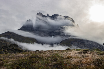 View of Ulamertorsuaq mountain and surrounding area in Tasermiut fjord (South Greenland)	