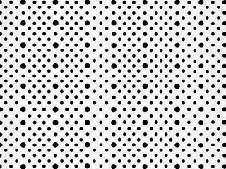 Monochrome Dotted Texture Background - Polka Dot Pattern Template for Modern Designs, Minimalist Aesthetic, and Creative Projects in Black and White