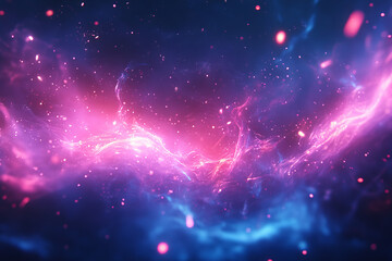 Fototapeta premium cosmic dreams: an abstract exploration of pink and blue galaxies