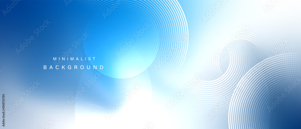 Poster Gradient abstract background with circular line patterns. Vector illustration.