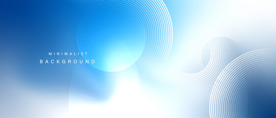 Gradient abstract background with circular line patterns. Vector illustration. © kanpisut
