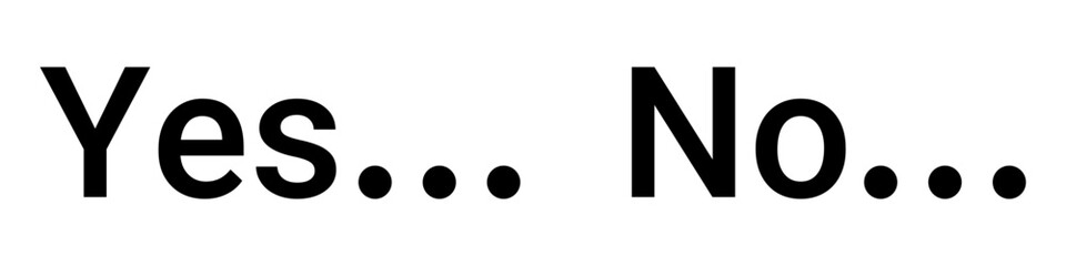 yes or no greeting vector design, symbol, icon, letter yes or no can be edited, background, message
