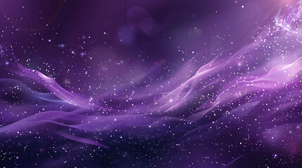 Fototapeta premium Elegant purple abstract background with a smooth gradient and sparkling lights.