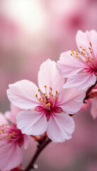 Fototapeta premium Japanese pink cherry blossom