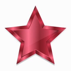 Red star on white background.