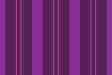 Workshop lines pattern vertical, british fabric textile texture. Single vector seamless background stripe in magenta and purple colors.