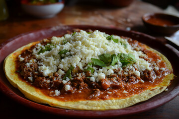 traditional honduran food "enchiladas" , honduran enchiladas.