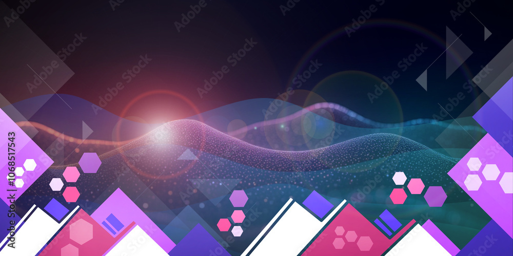 Poster technology abstract background. future innovation concepts and learning security systems in digital 