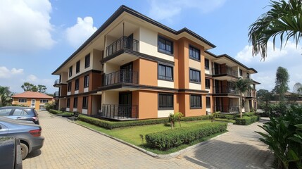 Obraz premium Modern Residential Apartment Building