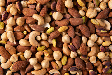 Fresh Nuts Background