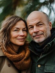 Fototapeta premium Authentic Couple Moment in a Park