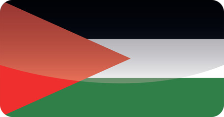 National flag of Palestine.Vector illustration