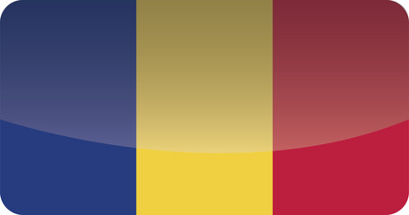 National flag of Romania.Vector illustration