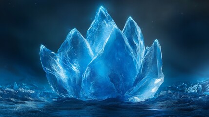Fototapeta premium Majestic Ice Crystal Formation