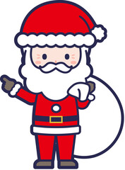 可愛いサンタのイラスト04