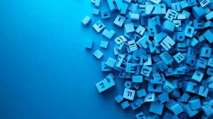 Blue Alphabet Chaos