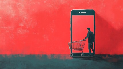 Digital Shopping Concept