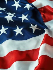 American Flag Close-up