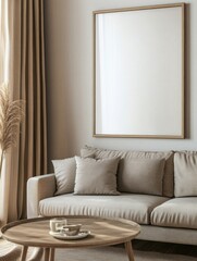 Fototapeta premium Modern Home Living Room Scene