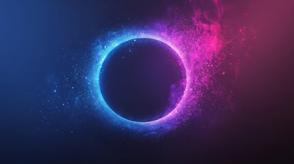 Obraz premium Colorful Nebula Eclipse