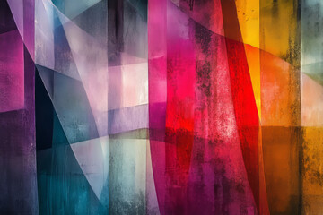 Colorful Geometric Abstract Art: A Modern Take on Wall Decor