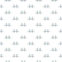 Bridge sign icon seamless pattern isolated on white background