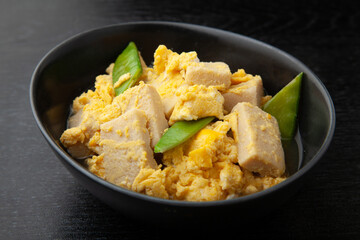 高野豆腐の卵とじ