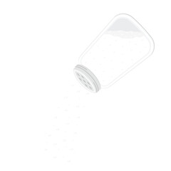 Vector Salt shaker kitchen icon. Salt bottle shaker vector.
