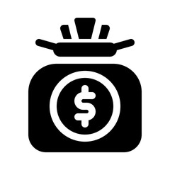 Money Bag glyph icon