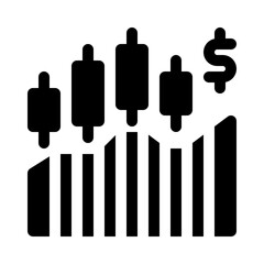 Stock Market glyph icon