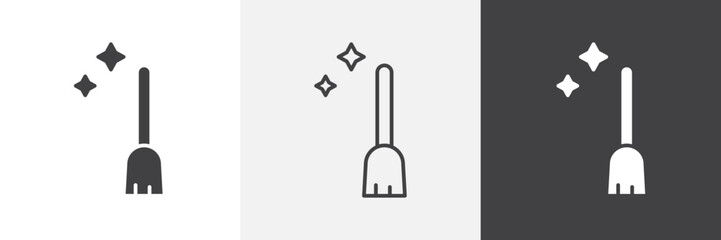 Sweeping icon set. vector illustration.