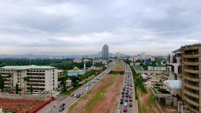 abuja Ariel view with building and offices