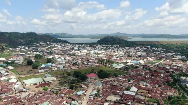 Drone shot of Abuja city view