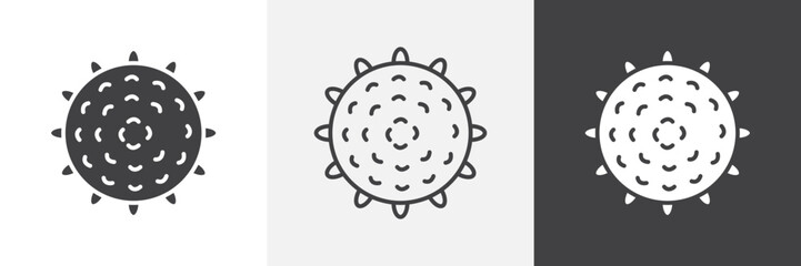 Massage ball icon set. vector illustration.