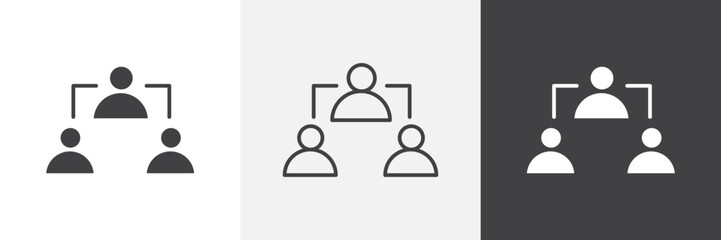 Third party icon set. vector illustration.