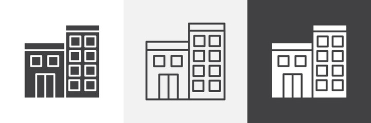 Apartment icon set. vector illustration.