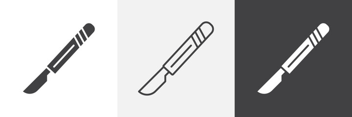 Scalpel icon set. vector illustration.