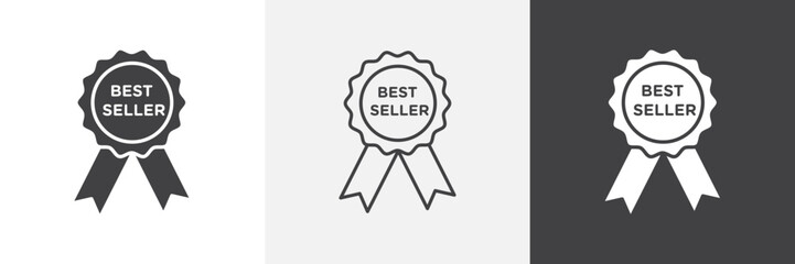 Best seller icon set. vector illustration.