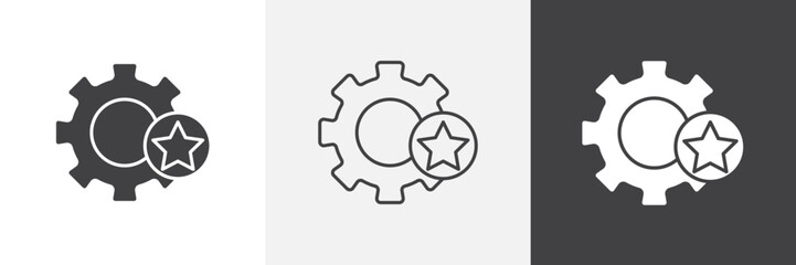 Employee skills icon set. vector illustration.