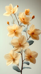 Dendrobium Orchids flowers  Isolated on white background.