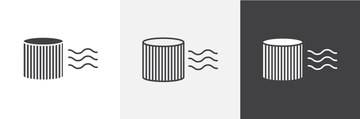 Air filter icon set. vector illustration.