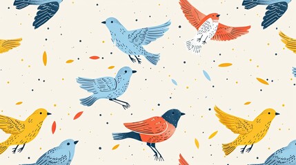 Fototapeta premium Abstract seamless pattern