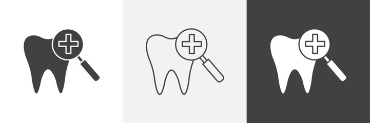 Dental care icon set. vector illustration.