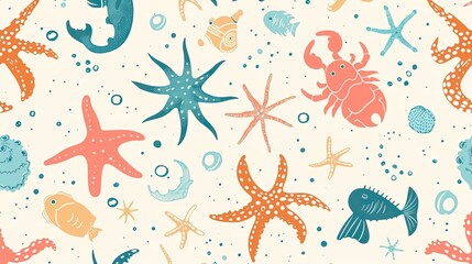 Abstract seamless pattern
